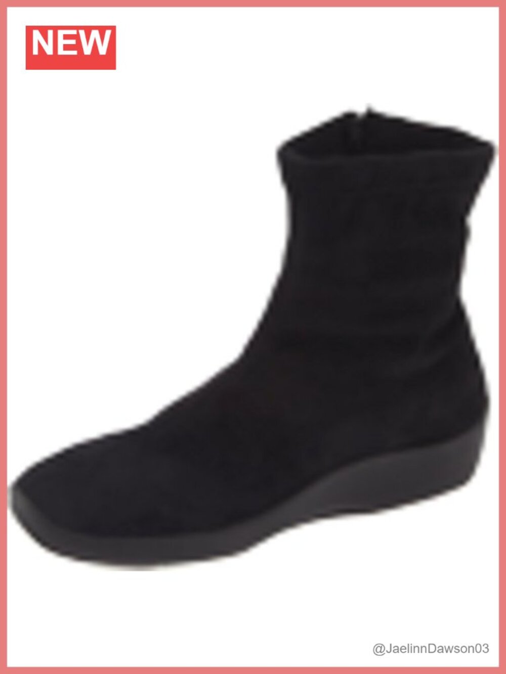 Arcopedico L8 Ankle Booties Women's Round Toe Low Heel Zip Suede Lytech Arch